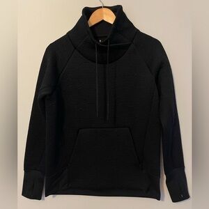 Athleta Jacquard Elevation Pullover Black Extra Small